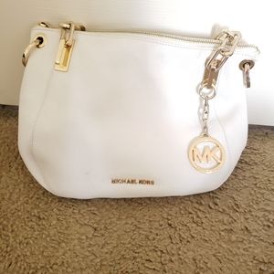 White Michael Kors purse bag